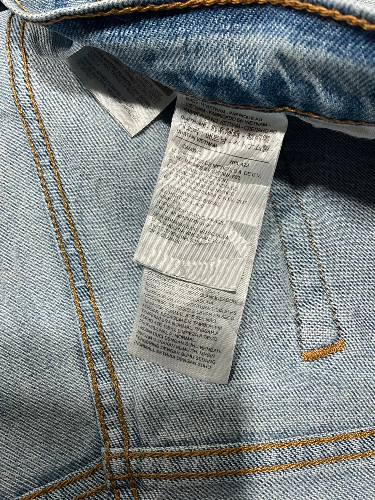 Jean Levi’s Homme 514 Straight W38 L30 Vintage 99% Coton Bleu  Lvh 133 – photo 12